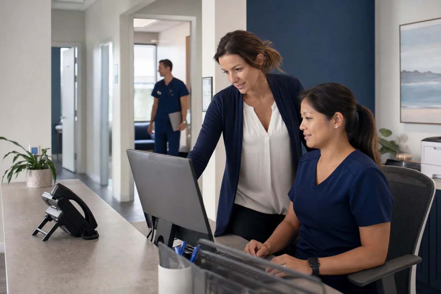 Medical Clinics team using Sidekick during a real working day