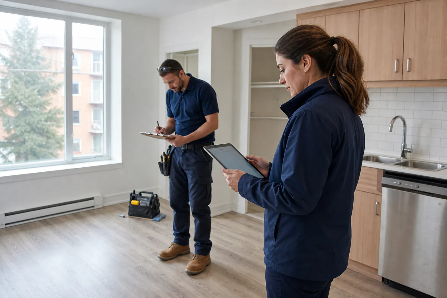 Property Management team using Sidekick during a real working day